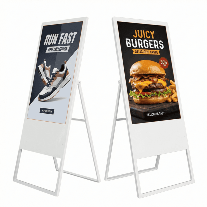 32" Inches A-Frame HD Standee 16:9 Floor Standing Digital Signage Display