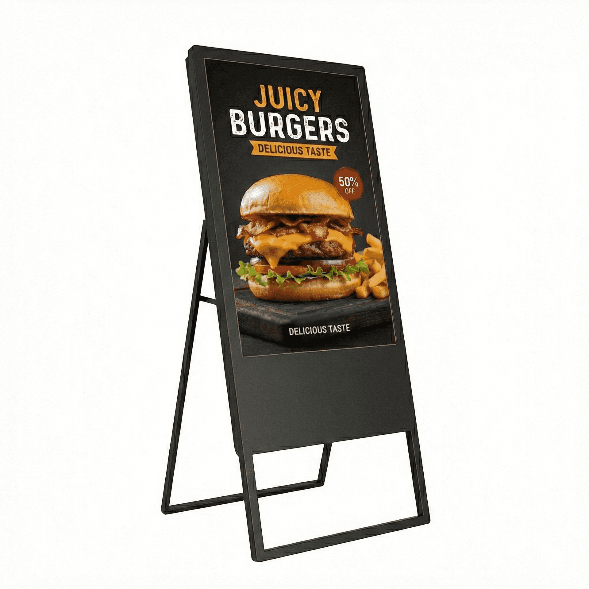 32" Inches A-Frame HD Standee 16:9 Floor Standing Digital Signage Display - 1