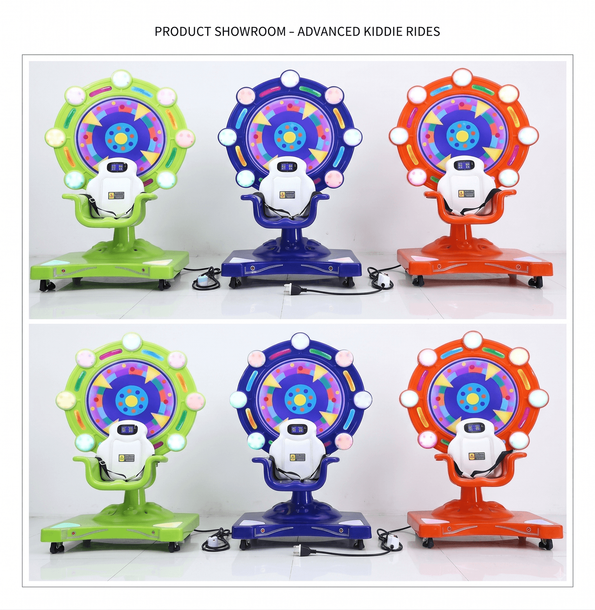 Multicolor Fiber Ferris Wheel Arcade Kids Rids - 2
