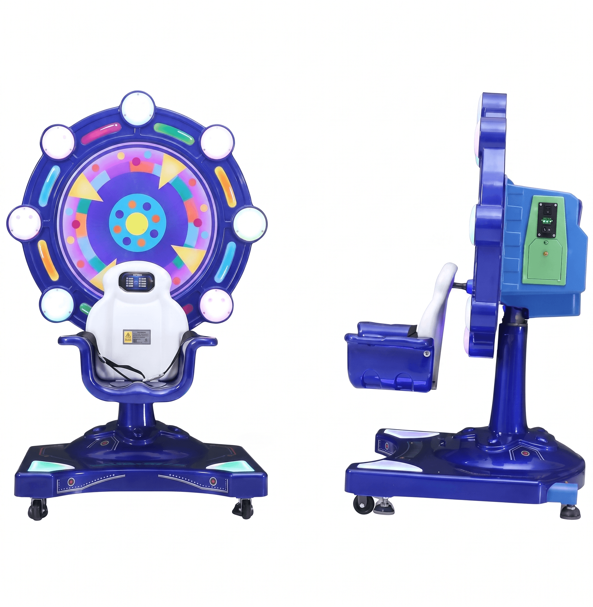 Multicolor Fiber Ferris Wheel Arcade Kids Rids - 1