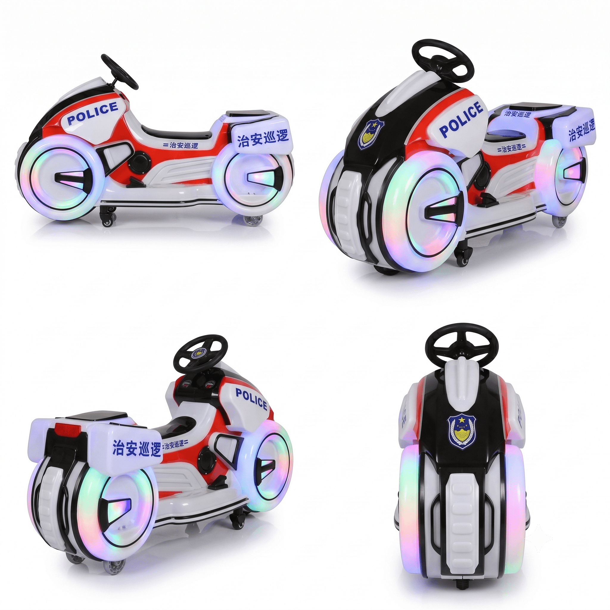Kids Battery Operated Police Bike  - 1