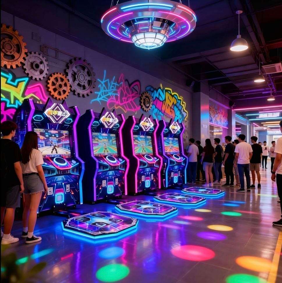 Crazy Dance Coin Operated Arcade Machine Dance Revolution English Iron - 2