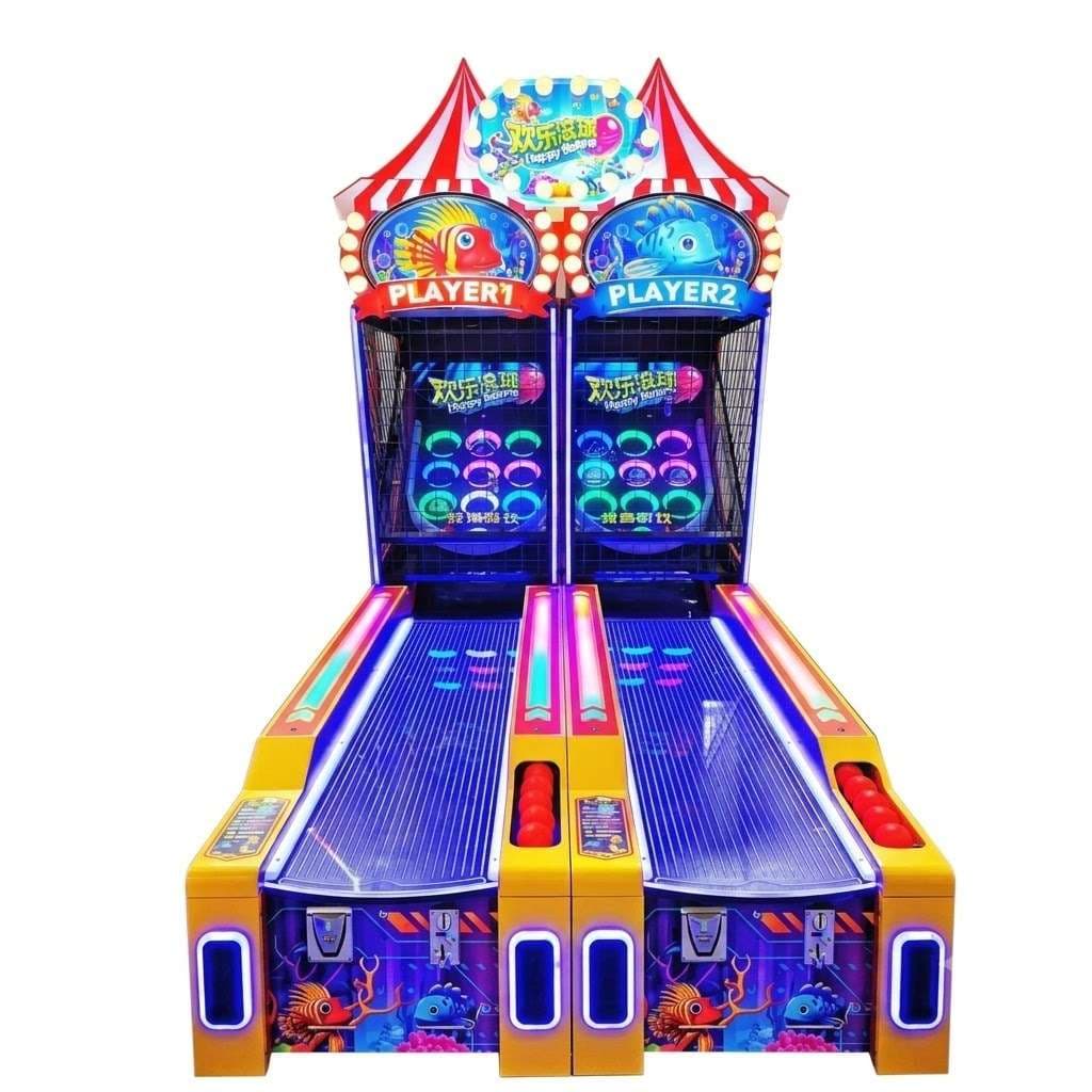 Straight Blue Bowing Alley Arcade Game - 0