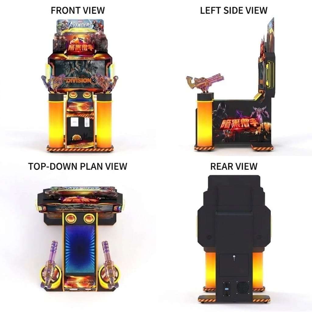 Zombie Hunter Shooting Game Machine - 1