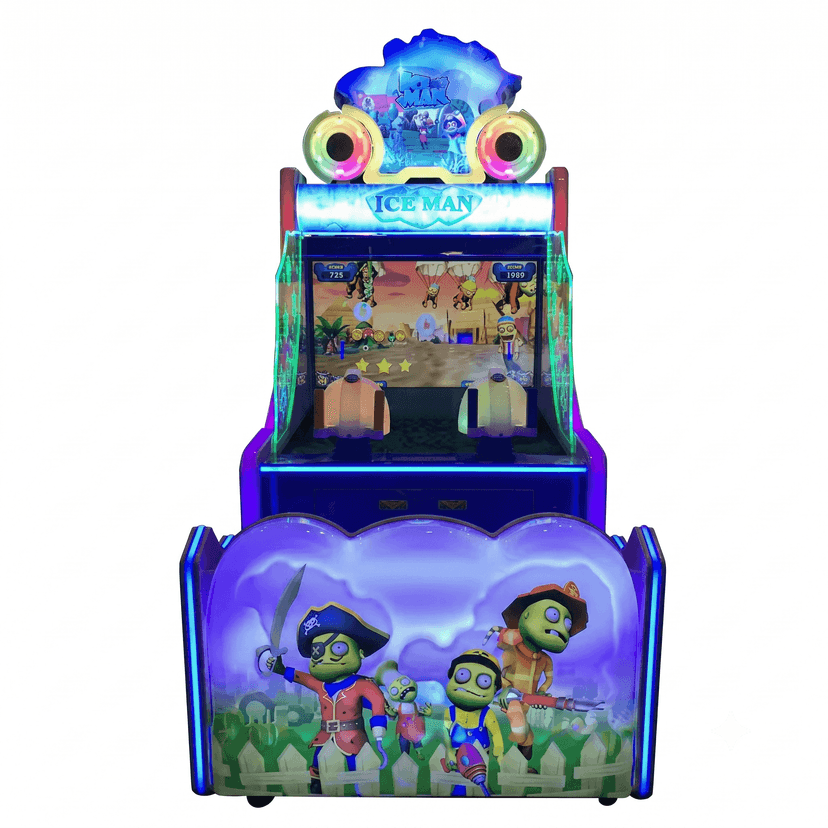 Ice Man Water Gun Shooting Type Arcade Game Machine