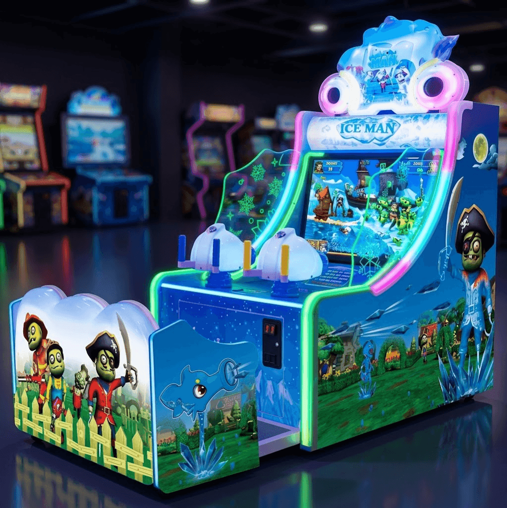 Ice Man Water Gun Shooting Type Arcade Game Machine - 2