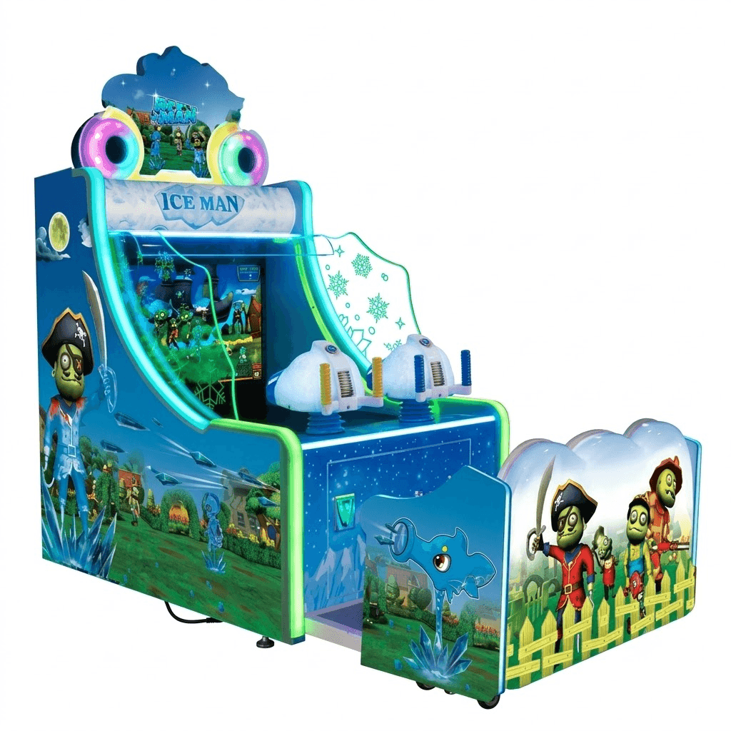 Ice Man Water Gun Shooting Type Arcade Game Machine - 1