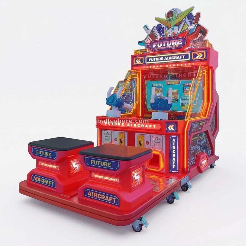 Water Shooting 2-player Arcade Game Machine with Motion Sensing Metal & Plastic