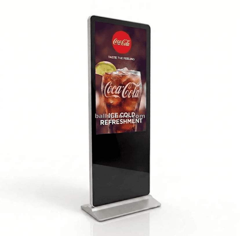 43” T-Frame HD Standee 9:16 Floor Standing Digital Signage Display