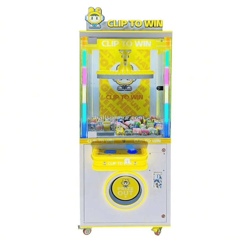 Commercial Clip to Win Prize Machine Coin Operated Arcade Gift Game Machine OEM Clip Prize Machine Arcade Gift Machine 