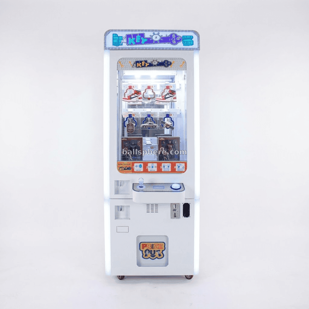 9 15 Keys Holes Key Master Coin Operated Golden Key Redemption Prize Vending Machine - 0