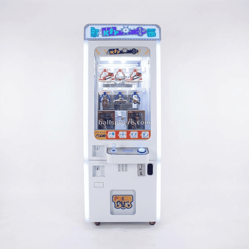9 15 Keys Holes Key Master Coin Operated Golden Key Redemption Prize Vending Machine
