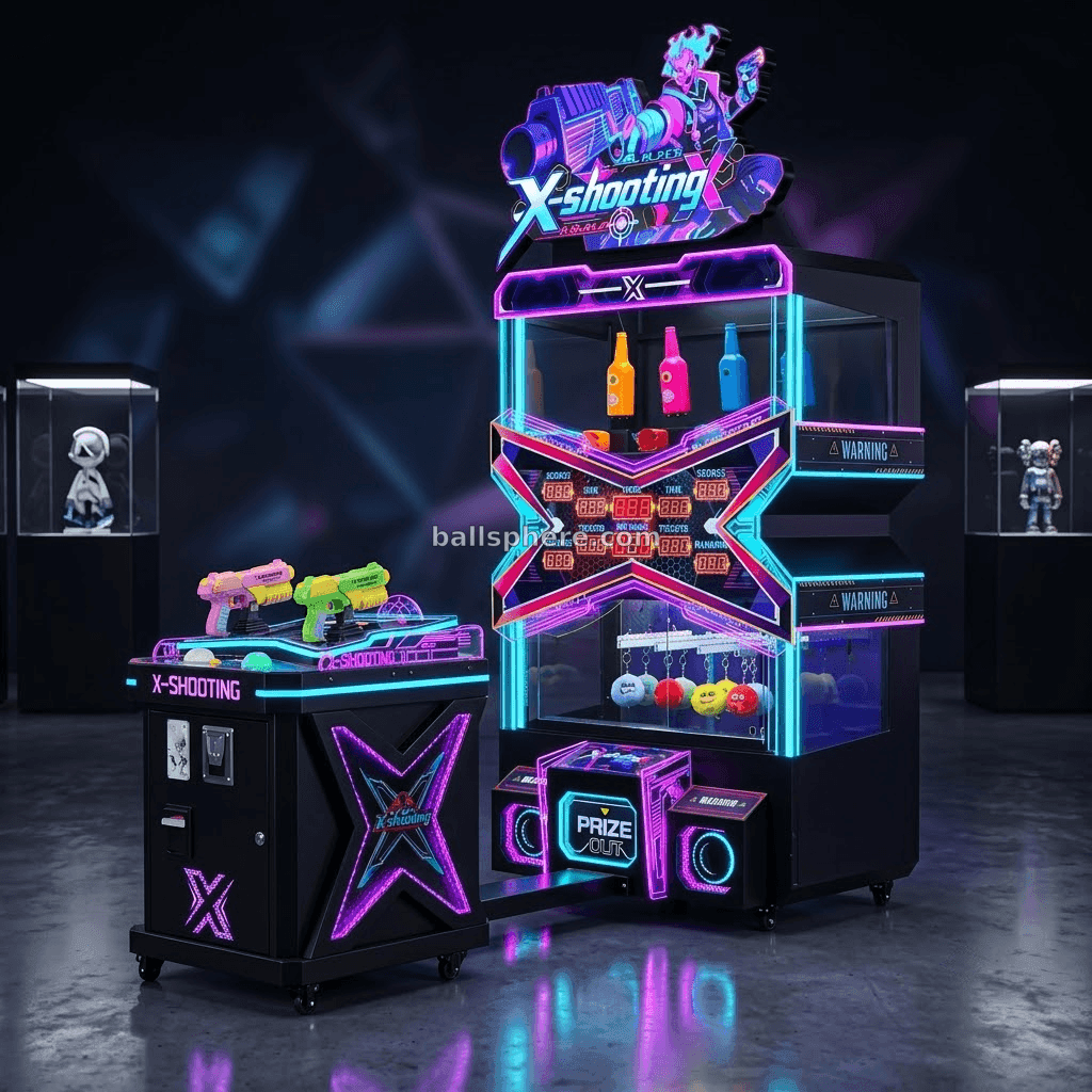 X Shooting Arcade Game Machine Prize Redemption Shooting Game Machine  - 2