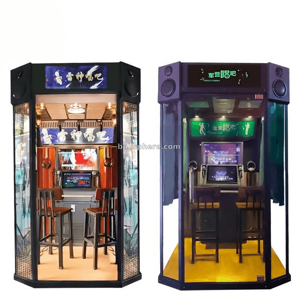 Mini Karaoke Booth Music Singing Room KTV Coin Machine - 0