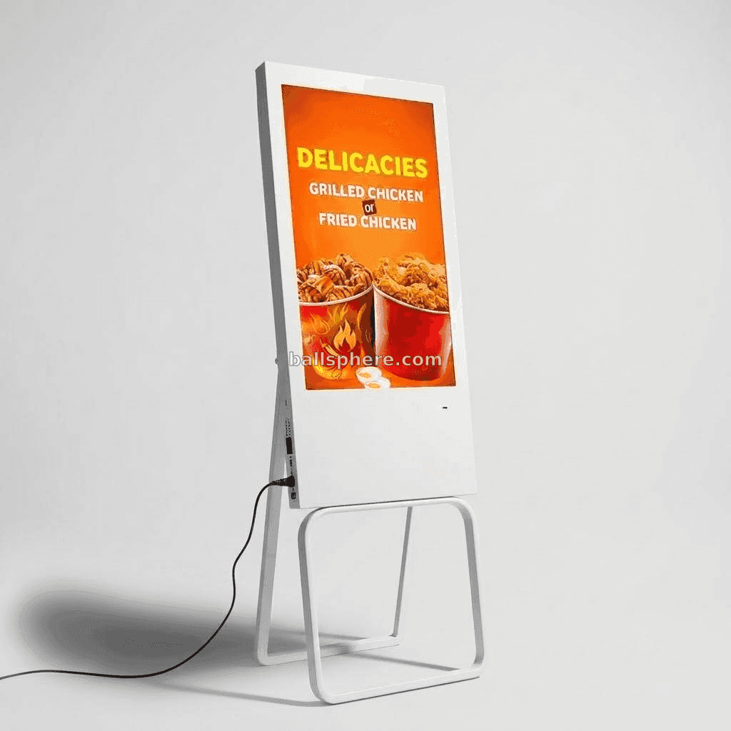 32" Inches A-Frame HD Standee 16:9 Floor Standing Digital Signage Display - 0
