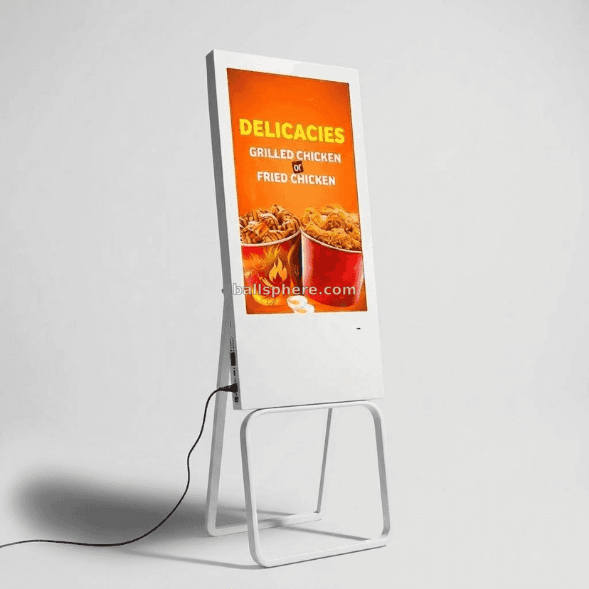 32" Inches A-Frame HD Standee 16:9 Floor Standing Digital Signage Display