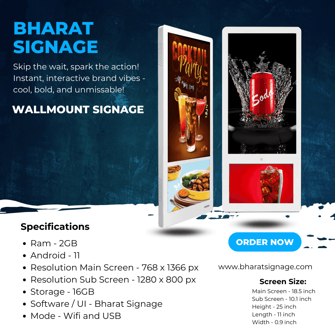 18.5 Inch Double Screen Elevator 4g Network Lift Screen Wifi Digital Signage Lcd Android Advertising Player - image 2