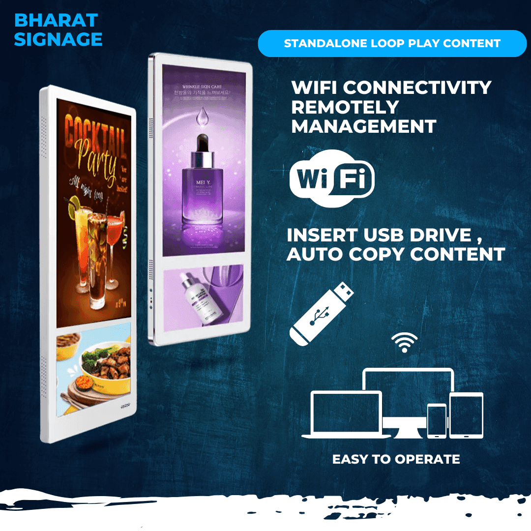 18.5 Inch Double Screen Elevator 4g Network Lift Screen Wifi Digital Signage Lcd Android Advertising Player - image 4