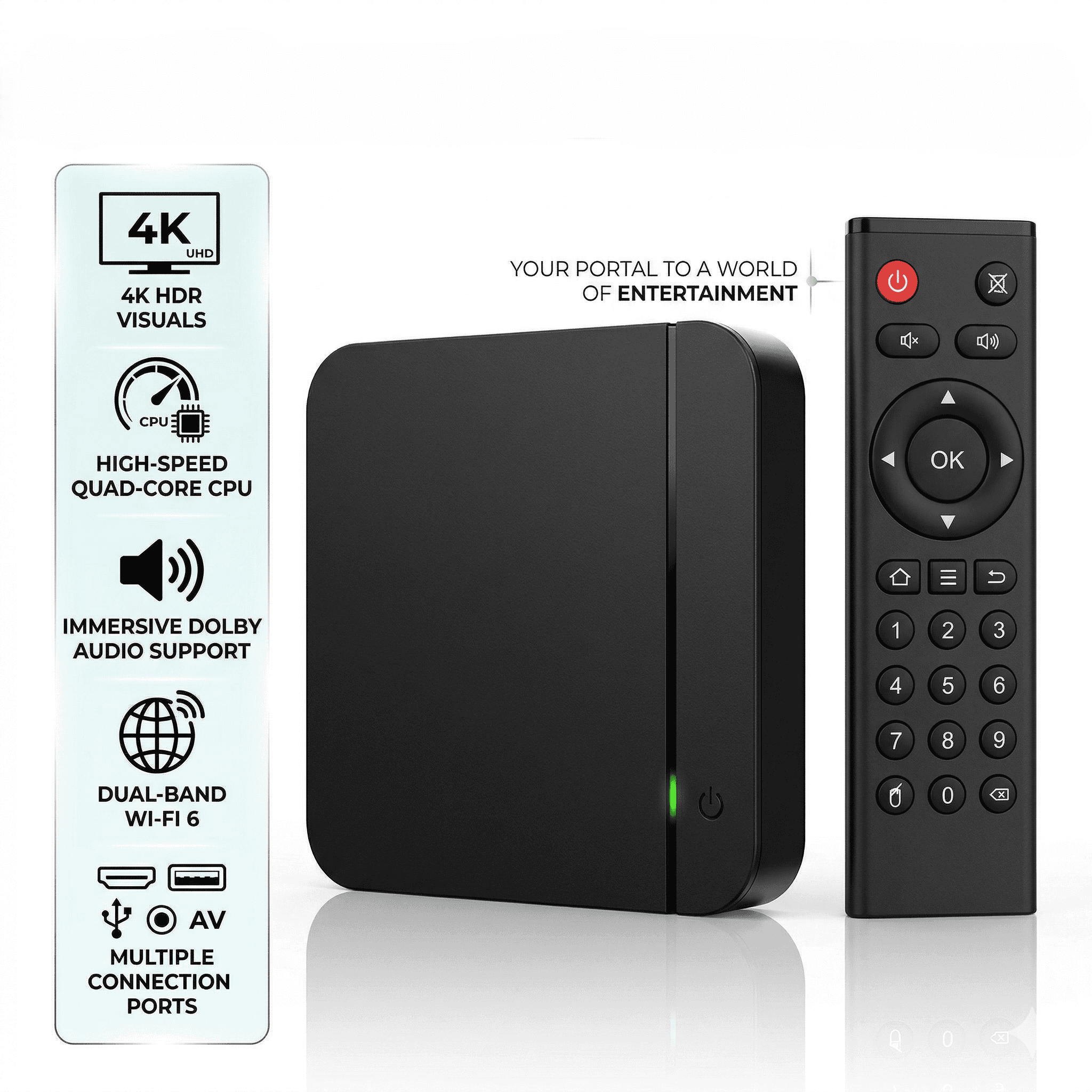 Digital Signage Box Amlogic S905W2 with 1 Year Bharat Signage Online Free Subscription - 0