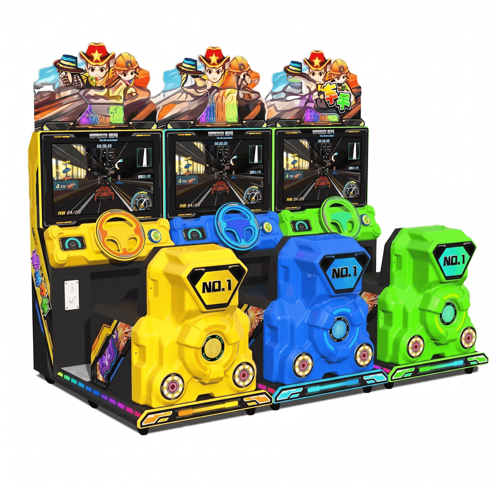 Kids Racing Driving Simulator Video Arcade Game Machine - 0
