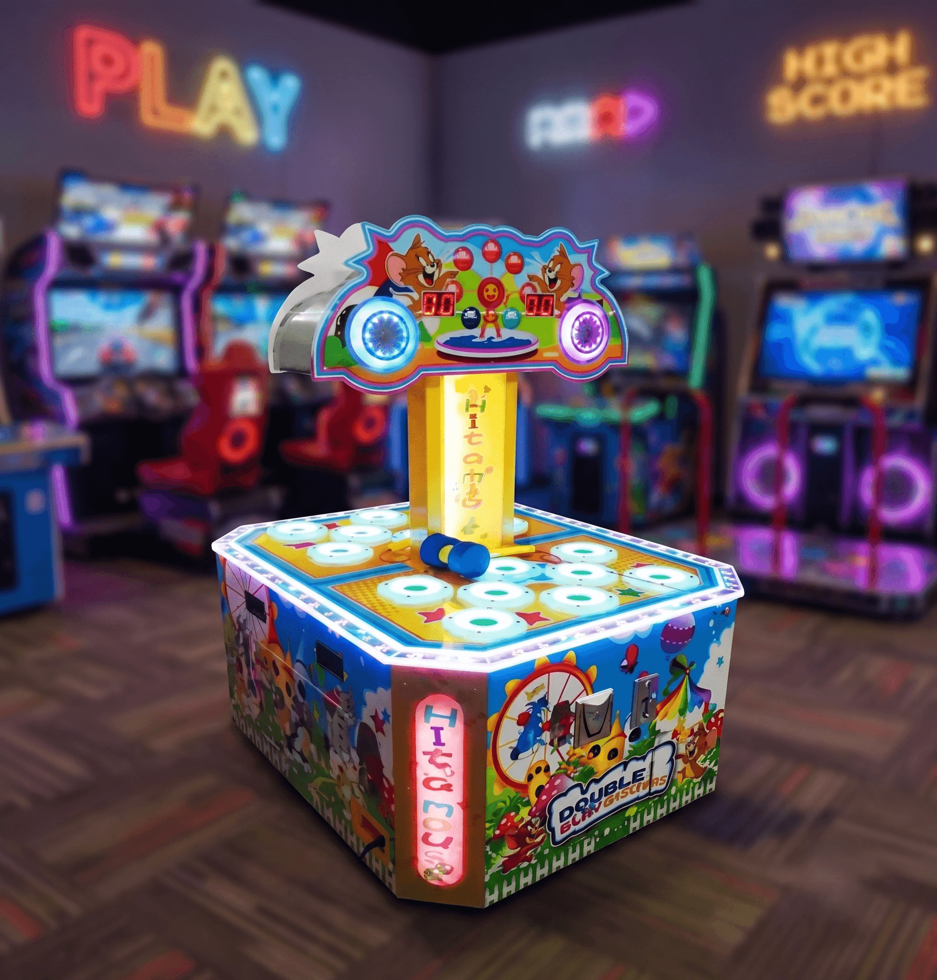 Whack A Mole Redemption Game Machine Coin-Operated Hammer Frog Arcade Game Machine - 2